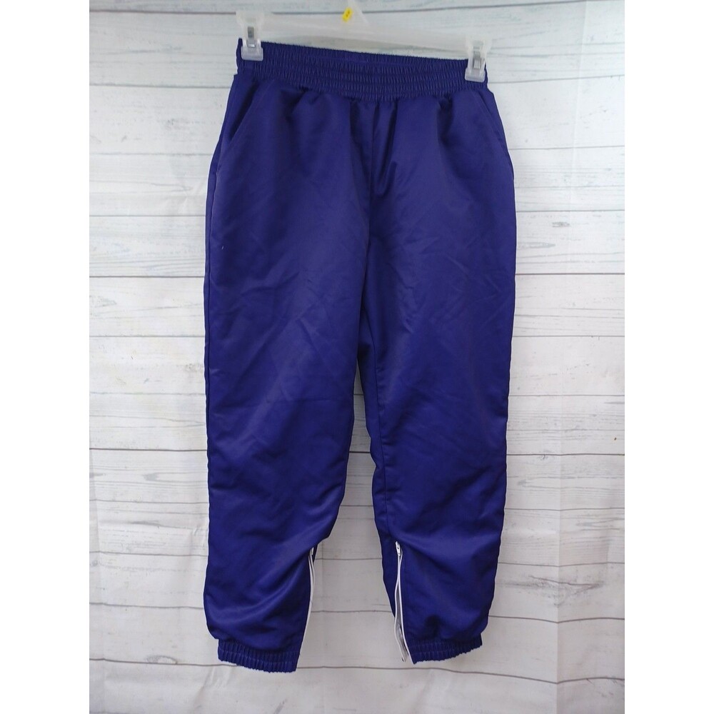 Varsity Deep Purple Cropped Track Pants